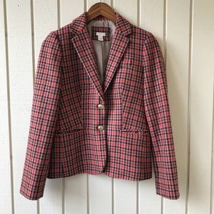 J Crew Patterned Schoolboy Blazer